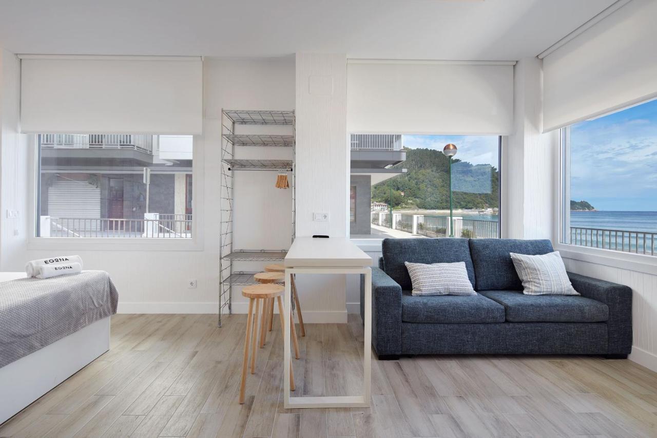 Apartamentos Egona Zarautz Sobre El Mar ภายนอก รูปภาพ