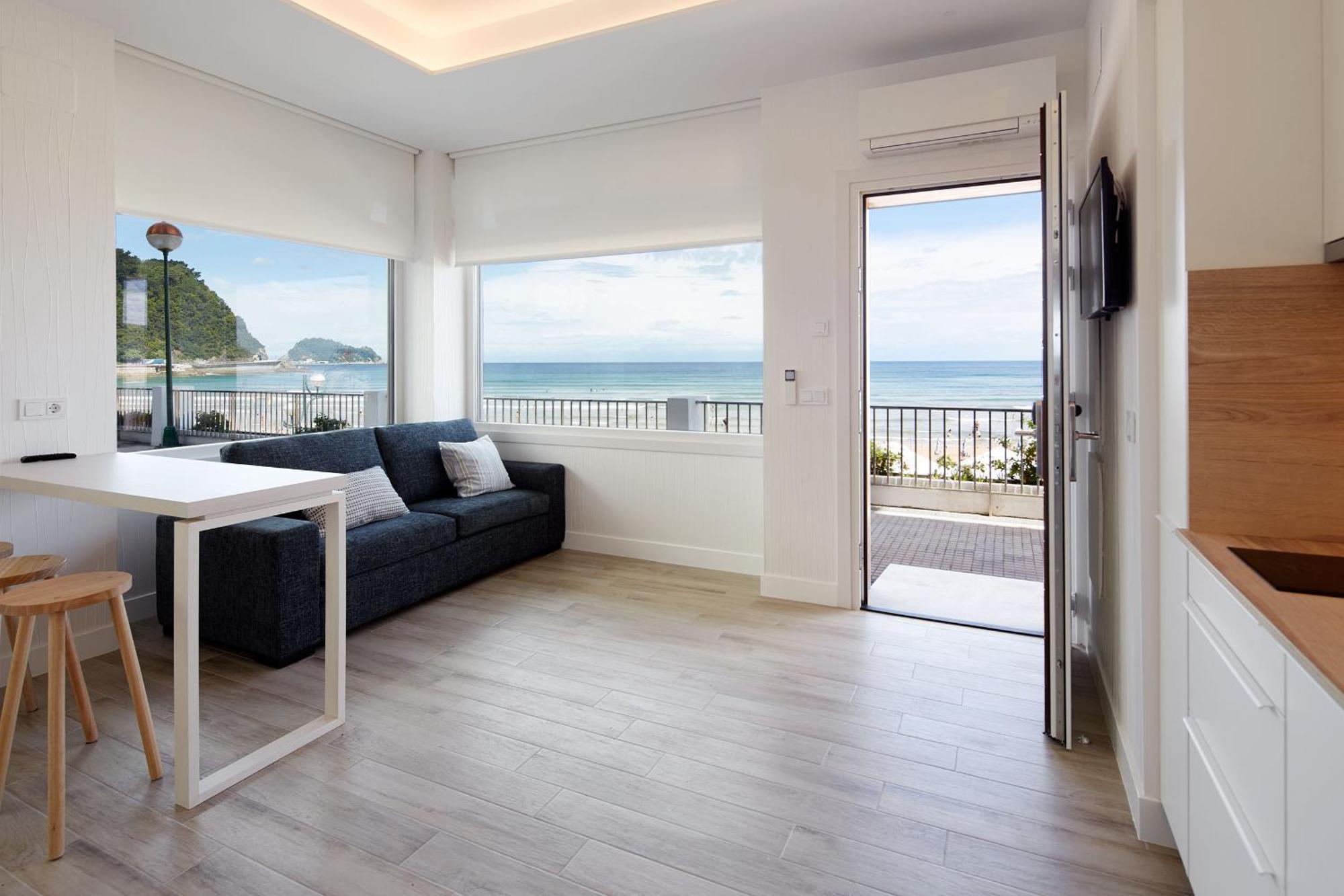 Apartamentos Egona Zarautz Sobre El Mar ภายนอก รูปภาพ