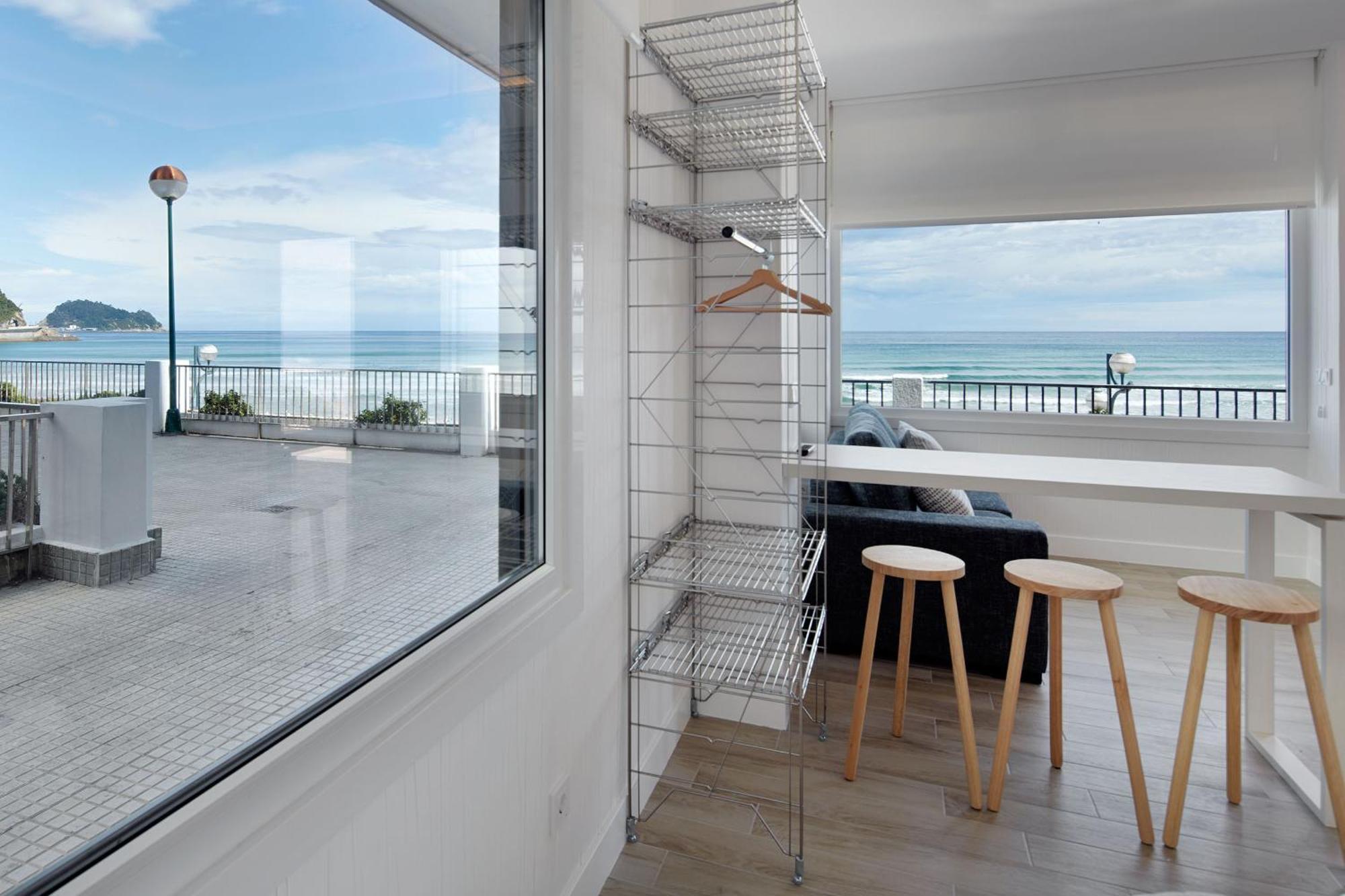 Apartamentos Egona Zarautz Sobre El Mar ภายนอก รูปภาพ